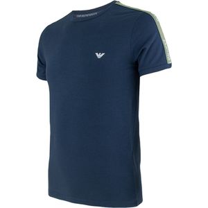 Effen Zwart Katoenen T-Shirt Met Ronde Hals