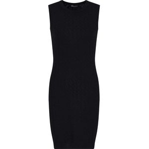 AIX Armani Exchange - Gebreide Jurk - Zwart - Mouwloos - Viscose