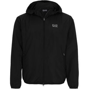 Emporio Armani EA7 - Zwart Hooded Bomberjack voor Heren - Polyester
