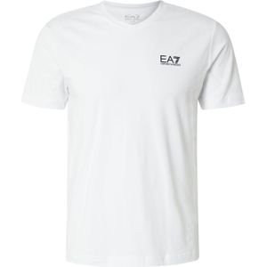 Emporio Armani - T-shirt - Wit - Katoen - Minimalistisch Logo
