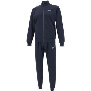 Emporio Armani EA7 - Trainingspak - Blauw - 100% Katoen - Regular Fit