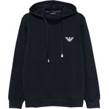 Emporio Armani - Sweatshirt - Blauw - Katoen/Polyester - Met Rits