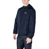 Emporio Armani EA7 - Zwart Hooded Bomberjack voor Heren - Polyester