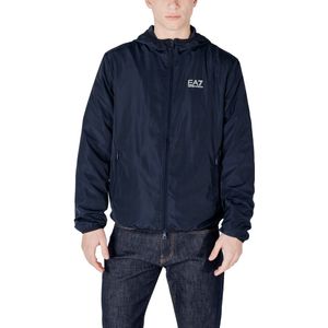 Emporio Armani EA7 - Zwart Hooded Bomberjack voor Heren - Polyester