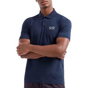 EA7 - Core Identity - Poloshirt - Grijs - Stretchkatoen