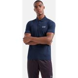 EA7 - Short Sleeve Polo Shirt - Blauw - Classic Fit - Korte Mouwen