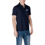 EA7 - Short Sleeve Polo Shirt - Blauw - Classic Fit - Korte Mouwen