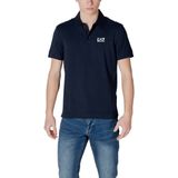 EA7 - Short Sleeve Polo Shirt - Blauw - Classic Fit - Korte Mouwen