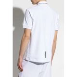 EA7 Emporio Armani - Polo - Wit - Katoen - Korte Mouwen - Regular Fit