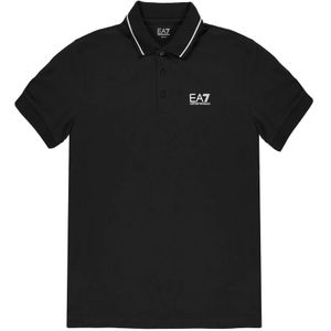 Emporio Armani - Ea7 - Poloshirt - Zwart - Katoen - Korte Mouwen