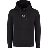 EA7 - Core Identity - Katoenen Hoodie - Zwart - Lange Mouwen