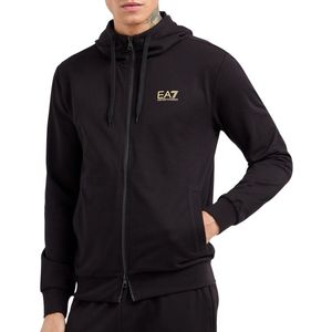 EA7 - Core Identity - Sweatshirt - Zwart - 5XL - Casual Sportief Katoen