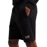 Ea7 - Korte Broeken - Zwart - 100% Katoen - Voor Mannen