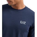 Ea7 - T-shirt - Bluaw - Katoen/Lycra - Lange Mouwen