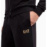 EA7 - Trainingspak - Zwart - Katoen - Casual Sportief