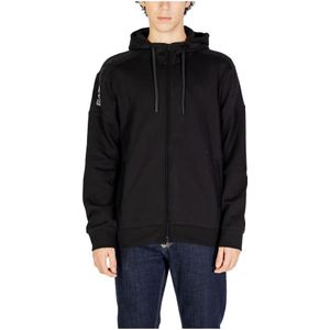 Emporio Armani - EA7 - Sweater - Zwart - Katoenmix - Ritssluiting