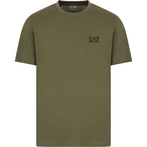 Ea7 Emporio Armani T-shirt - Korte Mouwen - Zwart - Katoen