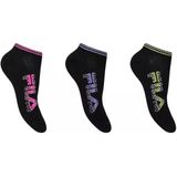 Fila - No-Show Sokken - Meerkleurig - Katoen - Verpakking van 3 Paar