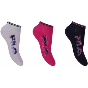 Fila - No-Show Sokken - 3-Pack - Verschillende Kleuren - Katoen