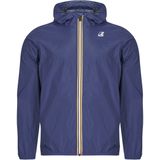 K-WAY - LE VRAI CLAUDE 4.0 - Korte Windjack - Blauw - 100% Gerecycled Nylon