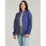 K-WAY - LE VRAI CLAUDE 4.0 - Korte Windjack - Blauw - 100% Gerecycled Nylon