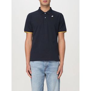 K-Way - Vincent - Poloshirt - Blauw - Stretch Katoenpiqué