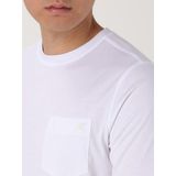 K-Way - Witte Katoenen Zak T-Shirt - Heren