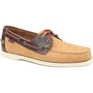 Sebago - Docksides Portland - Bootschoenen - Beige Bruin - Suède Leer