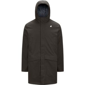 K-Way - Jarno Twill Marmotta - Parka - Kaki - Voor Heren