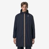K-Way - Le Vrai 4.0 Eiffel East - Lange Jas - Marine Blauw - Geïsoleerd en Waterdicht