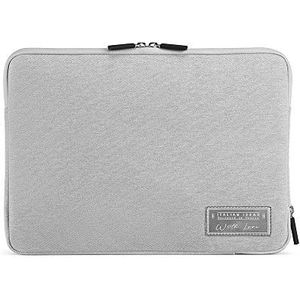 aiino Stark Sleeve Bag MacBook Air / Pro 13 inch laptoptas, schokbestendig neopreen, 13 inch laptophoes, bescherming rondom, Italiaanse kwaliteit, ijsgrijs