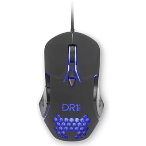 DR1TECH Guardian Gaming Muis Met Resistent Kabel - 7 Knoppen Tot 3200 DPI - Lichtgewicht En Bestand Ontwerp - Ergonomische Muis Voor PC/PS4/XBOX