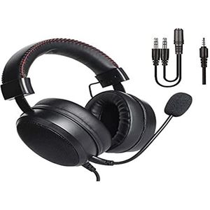 DR1TECH Blackjack+ Gaming-headset met kabel en microfoon voor PS5 [3D AUDIO] PS4 XBOX en Smartphone - Over-Ear Driver 40mm hoofdtelefoon met stereogeluid (totale onderdompeling)