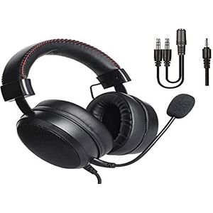 DR1TECH Blackjack+ Gaming-headset met kabel en microfoon voor console, PS5, 3D-audio's, PS4, Xbox en smartphone, over-ear driver 40 mm, hoofdtelefoon met stereo-audio (volledig duiken)