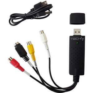 Techly - I-USB-VIDEO-700TY - Randapparatuur - Zwart - USB Type-A