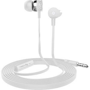Techly SB-HP A1WHTY (Bedraad), Koptelefoon, Wit