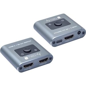 Techly - IDATA HDMI-2128KT - HDMI Switch - Zwart - 8K Ondersteuning
