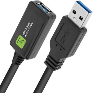 Techly USB 3.0 repeater kabel 5m (5 m, USB 3.2 Gen 1), USB-kabel