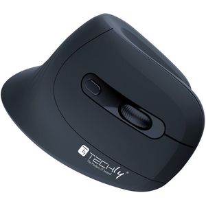 Techly - IM 1100-VM-B - Draadloze Muis - Zwart - Ergonomisch Ontwerp