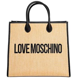 Love Moschino JC4318PP0GKN100A, boodschappentas voor dames, zwart, zwart.