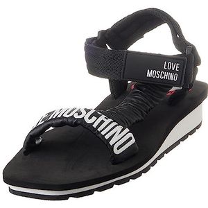 Love Moschino JA16143G0GI44000 damessandalen, zwart, 35 EU, zwart., 35 EU