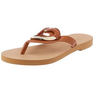 Love Moschino JA28462G0GIA0200 flipflops voor dames, bruin, 38 EU, Bruin