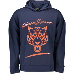 Plein Sport - Hoodie - Blauw - Heren - Katoen