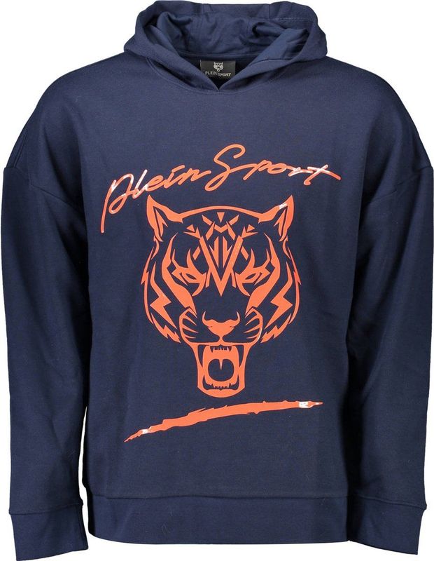 Plein Sport - Hoodie - Blauw - Heren - Katoen