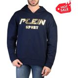 Plein Sport - Blauwe Katoenen Hoodie - Heren