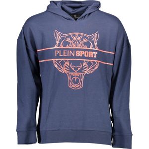 Plein Sport - Blauwe Katoenen Hoodie - Heren