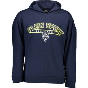 Plein Sport - Sportieve Hoodie - Blauw - Katoen