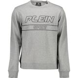 Plein Sport - Grijze Heren Sweater - Katoen - Met Opvallende Print