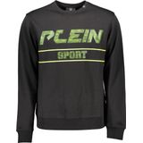 Plein Sport - Sweatshirt - Zwart - Langarmig - Katoen met Contrastdetails