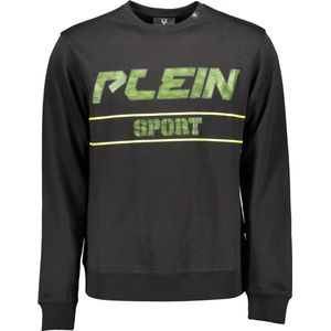 Plein Sport - Sweatshirt - Zwart - Langarmig - Katoen met Contrastdetails